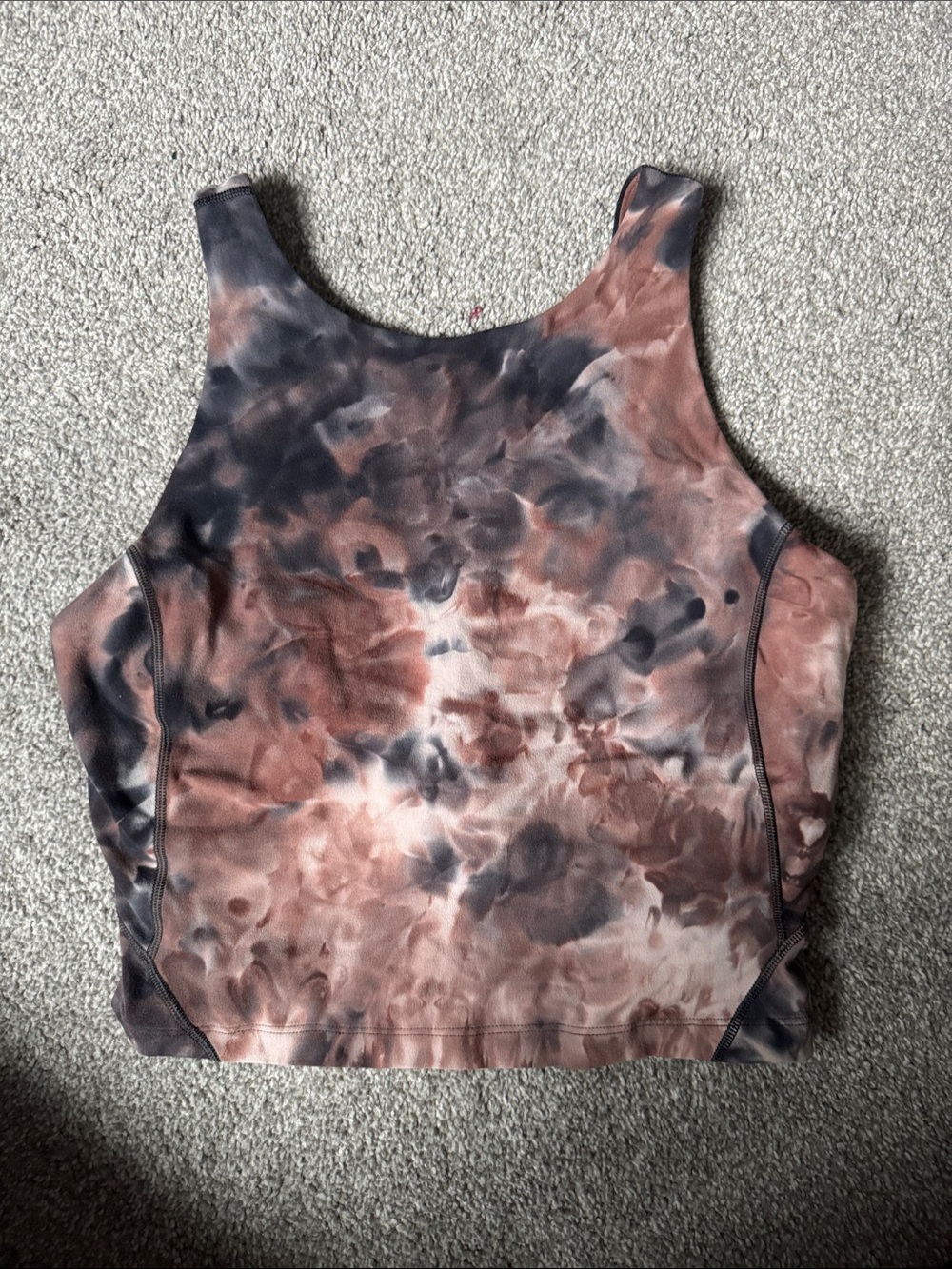 Lululemon align high neck Tie-Dye Crop Tank Top